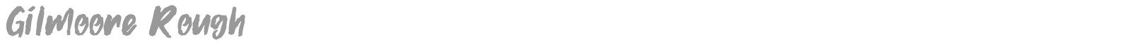 Gilmoore font preview